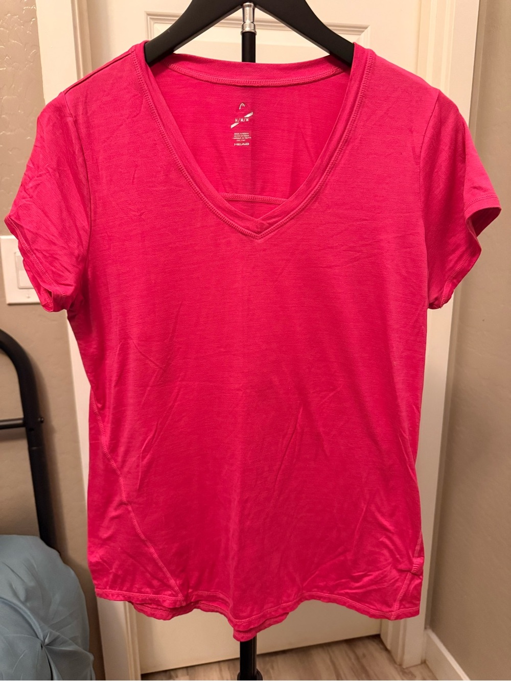 Head Women's V-Neck Short Sleeve Tee - Bright Pink
